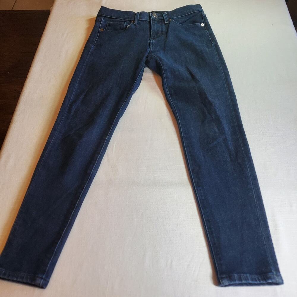 Banana Republic Womens Jeans Size 25 Waist XS Dark Wash Premium Stretch Skinny